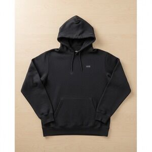 Vans Off The Wall Spell Out Hoodie Sweatshirt Dark Gray Pullover Mens Large